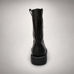 Black leather boots 4