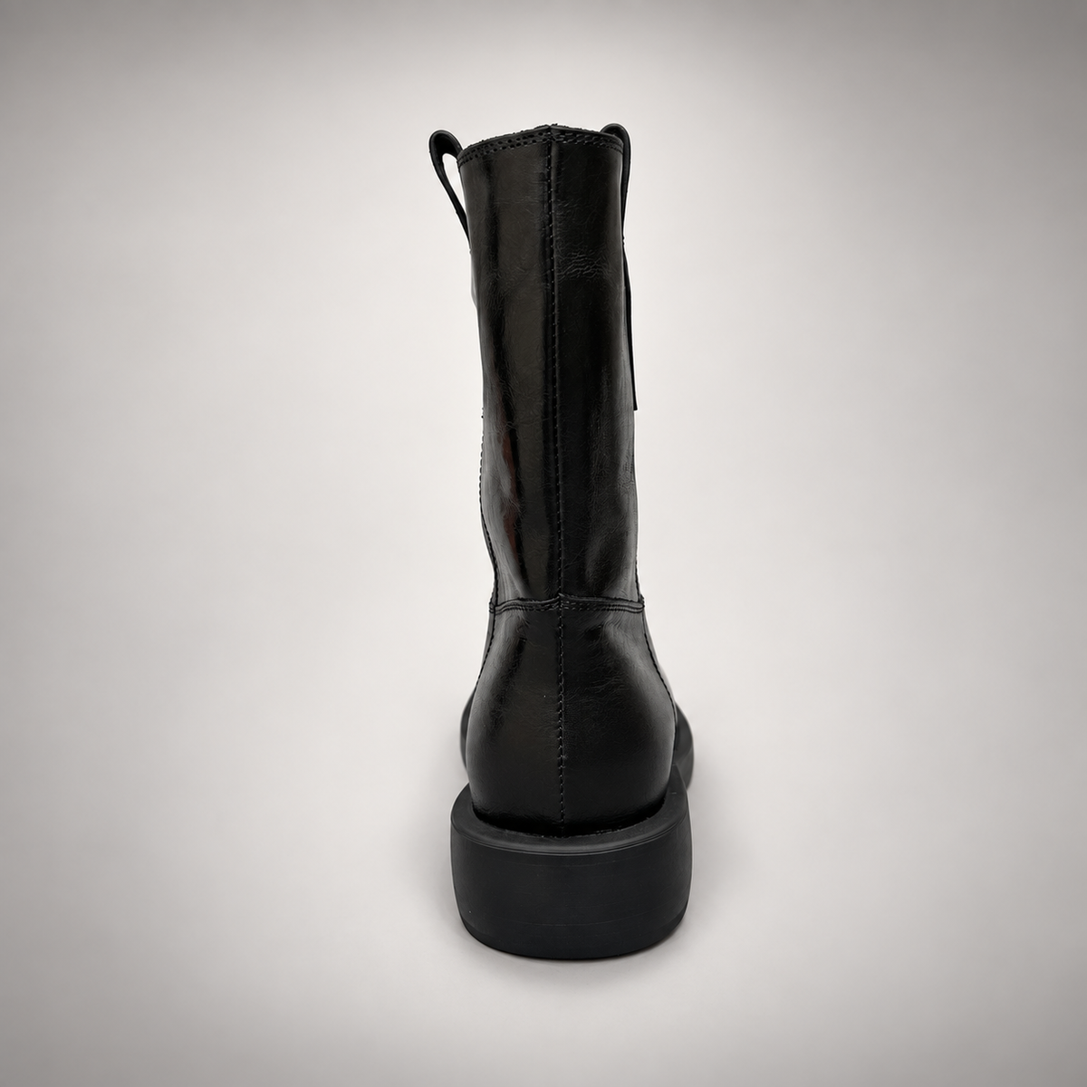 Black leather boots 4
