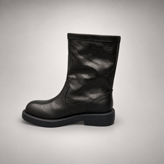 Black buckle boots 3