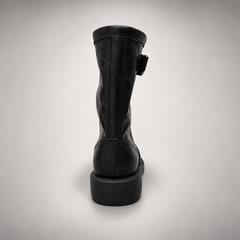 Black buckle boots 4