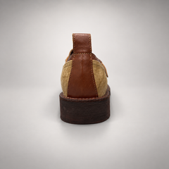 Brown tan buckle shoes 4