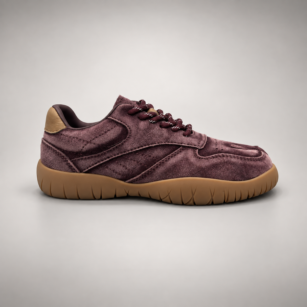Plum suede sneakers 2