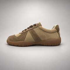 Taupe suede sneakers 3