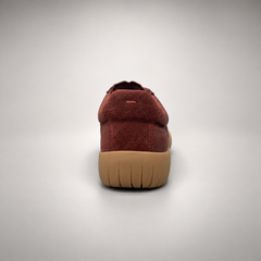Burgundy suede sneakers 4
