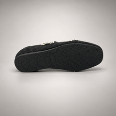 Black cream whipstitch sneakers 5