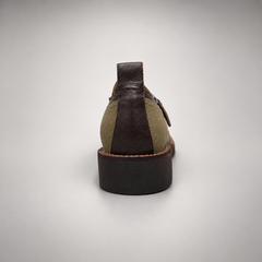 Olive brown buckle shoes 4