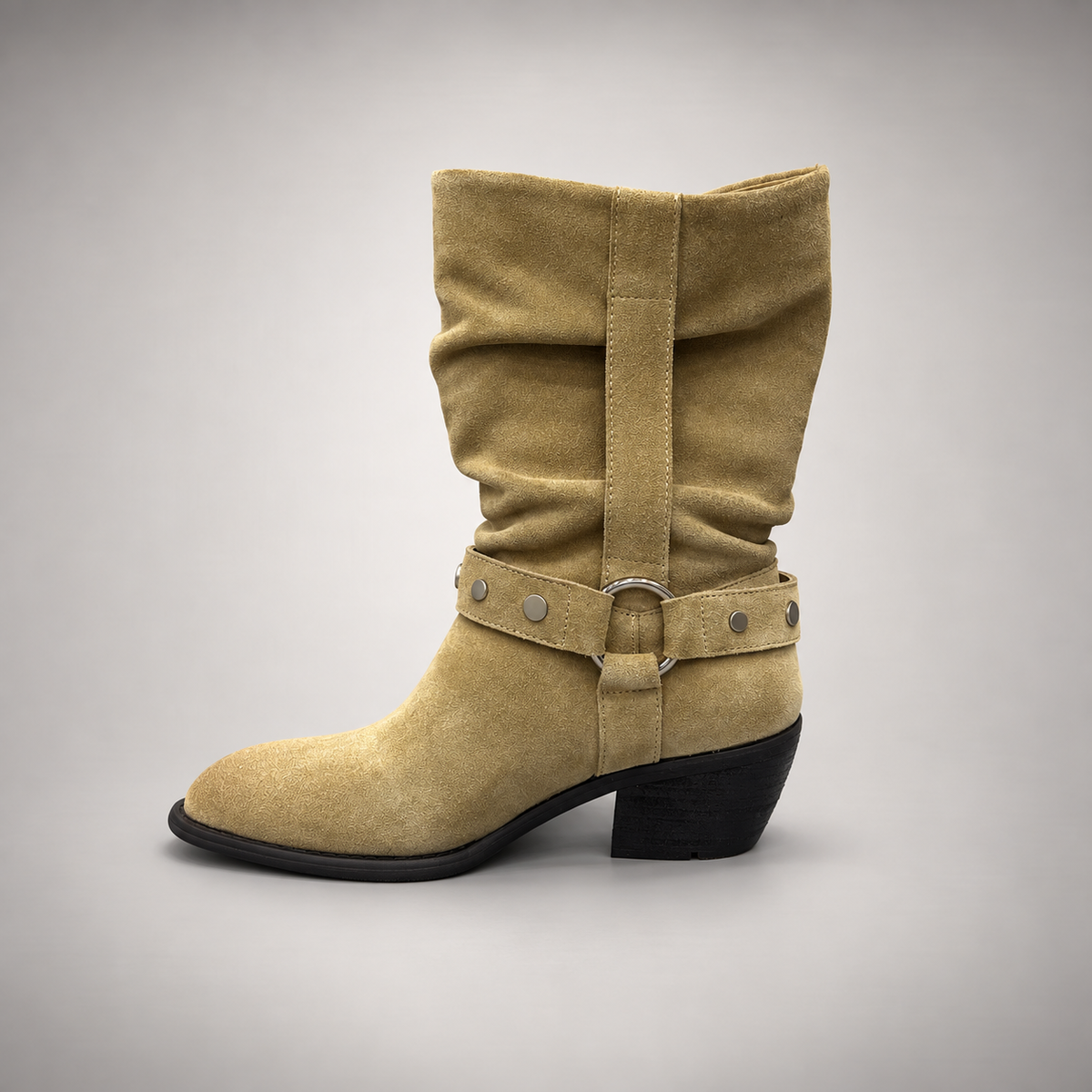 Taupe fringe boots 3