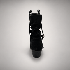 Black strap boots 4