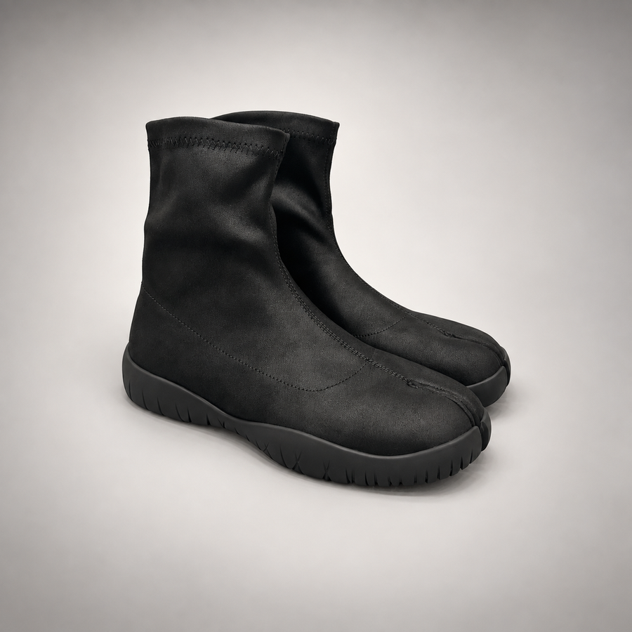Black stretch ankle boots - view 1