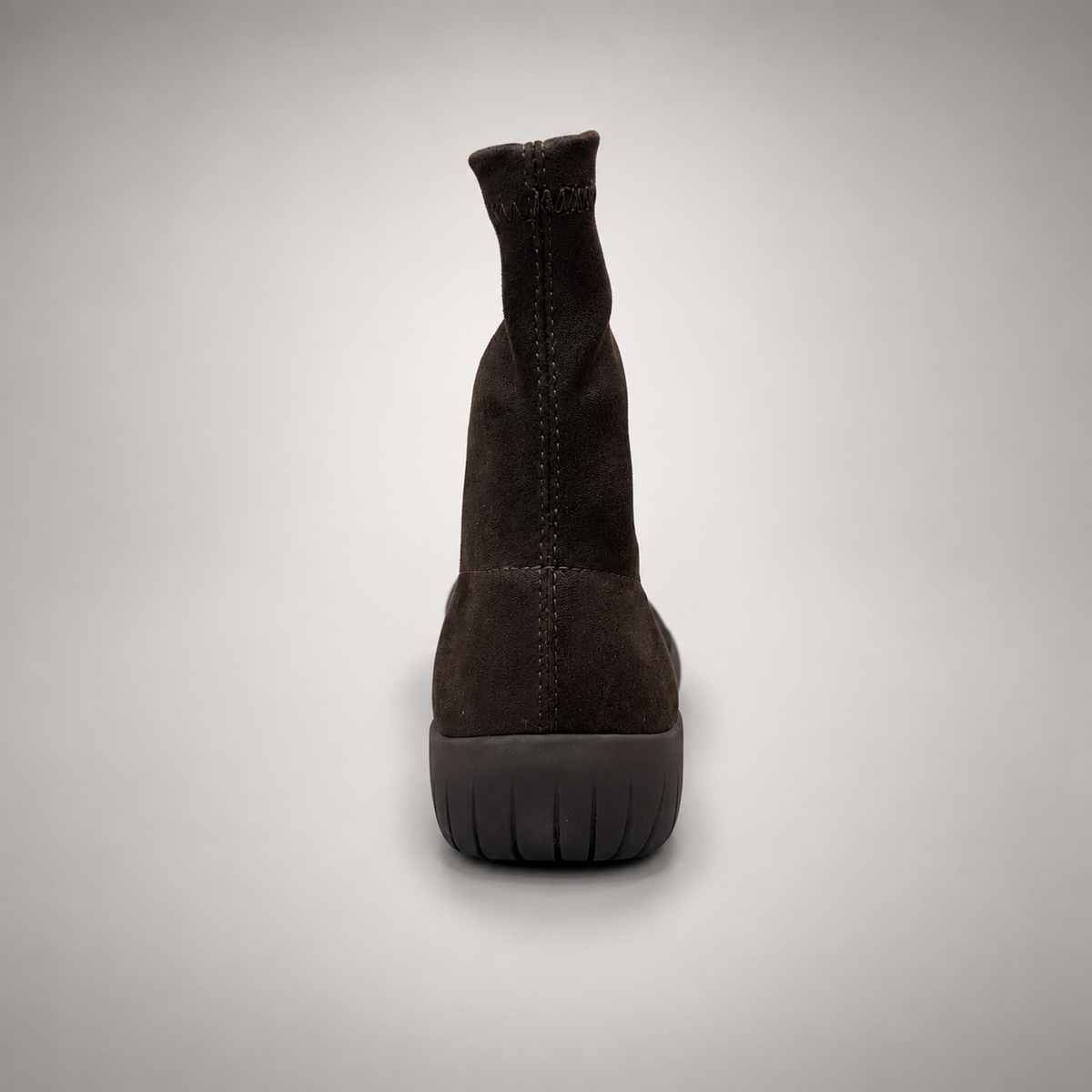 Dark brown stretch ankle boots - view 4