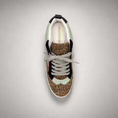 Leopard multi pony-hair star sneakers - view 6
