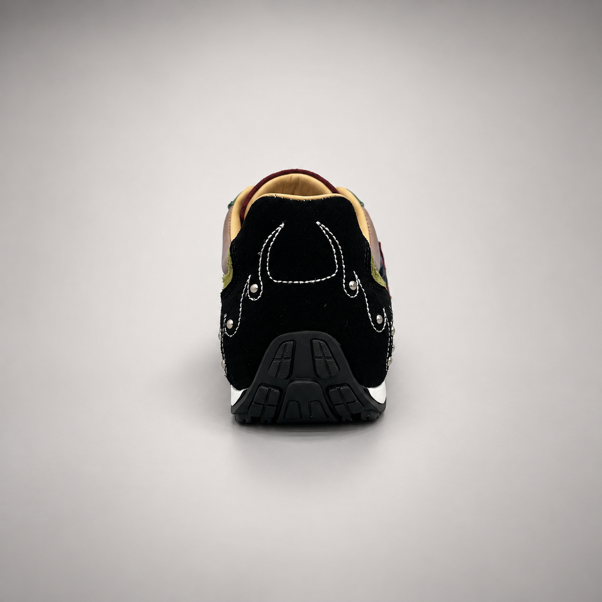 Multicolor airplane patch leather sneakers - view 4