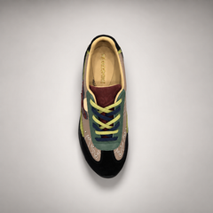 Multicolor airplane patch leather sneakers - view 6