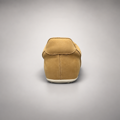 Tan perforated leather sneaker