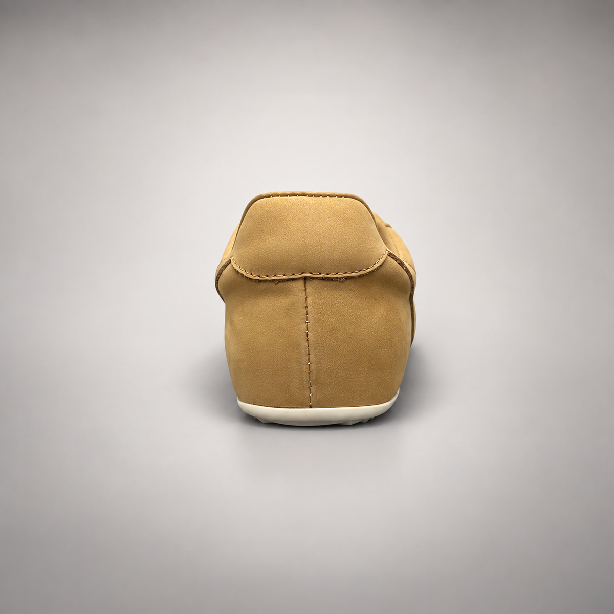 Tan perforated leather sneaker