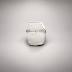 White perforated leather sneaker