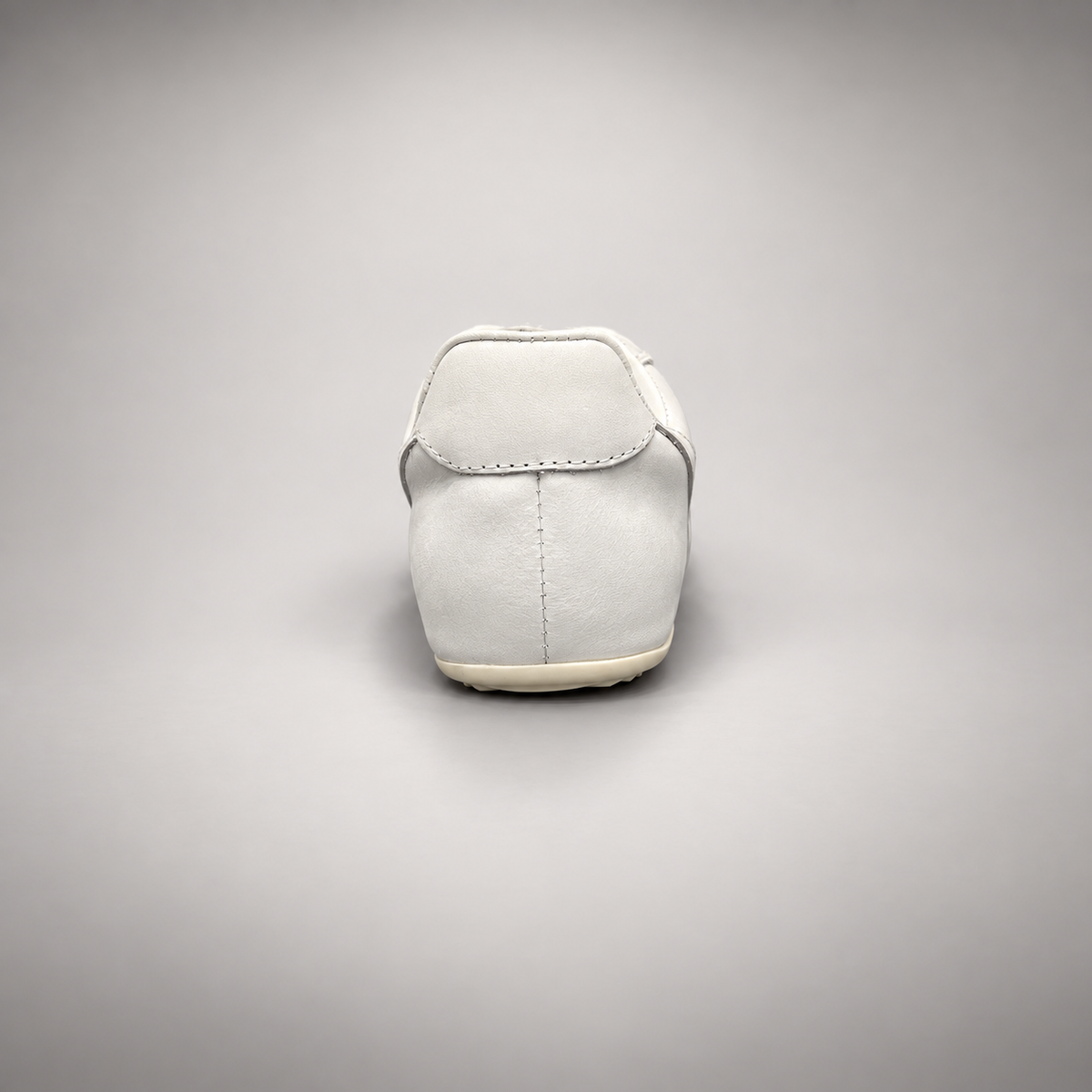 White perforated leather sneaker