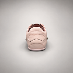 Blush pink studded leather sneaker