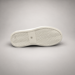 Off-white gray platform leather sneaker