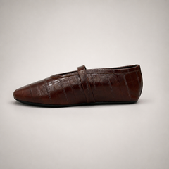 Dark Brown buckle-strap flat product view 3