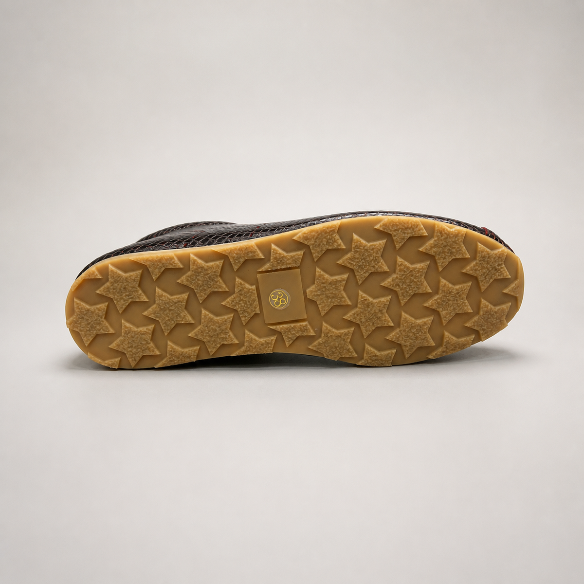 Burgundy Brown low-profile lace-up sneaker product view 5