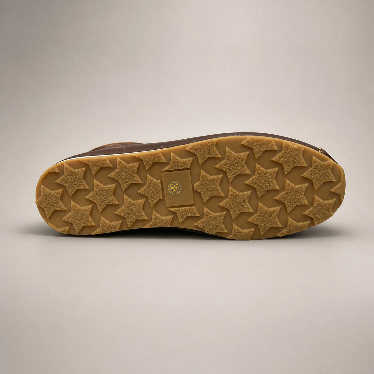 Brown low-profile lace-up sneaker product view 5