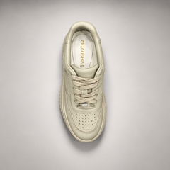 White Platform Leather Sneakers