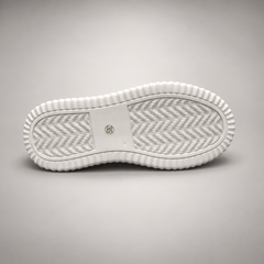 White Platform Leather Sneakers