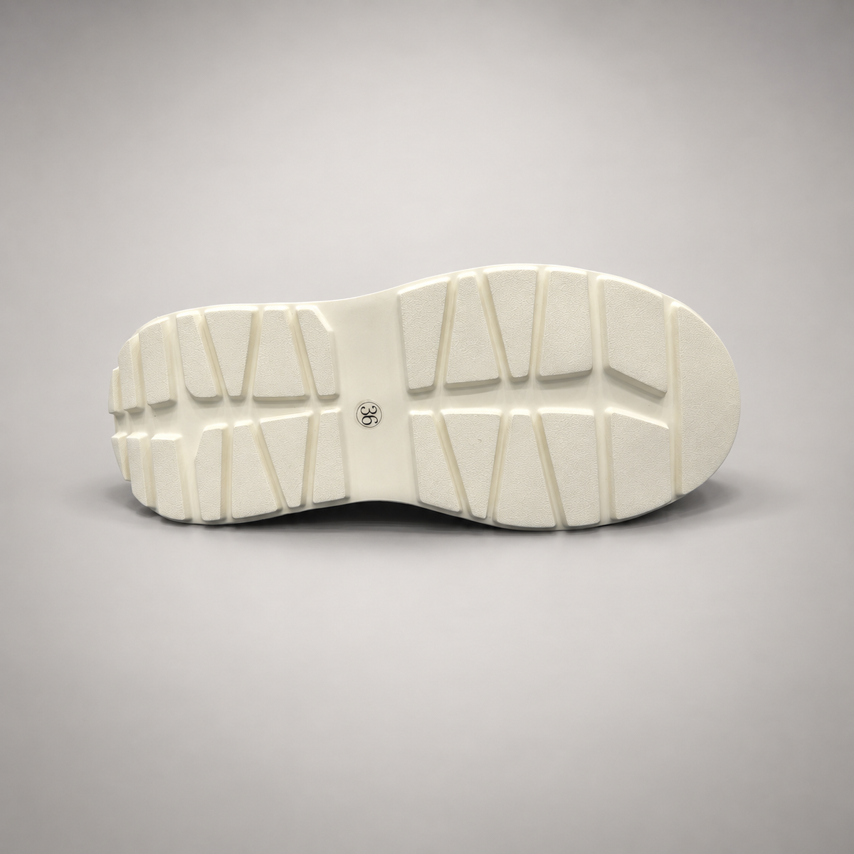 Black and White Triple-Strap Platform Sneakers