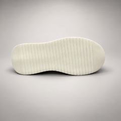 Ivory Paneled Platform Sneakers