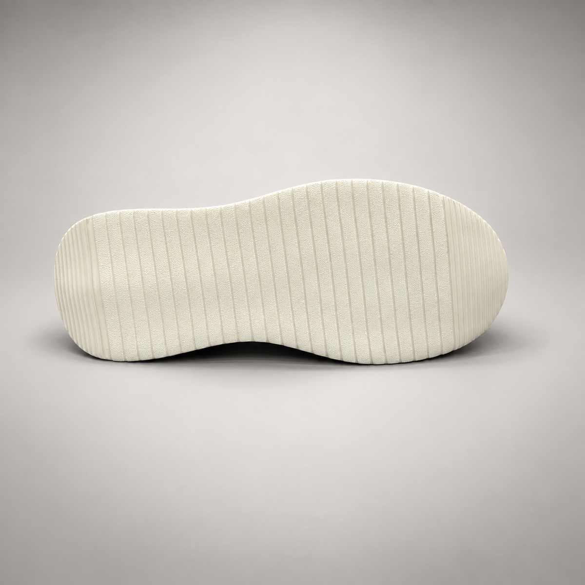 Ivory Paneled Platform Sneakers