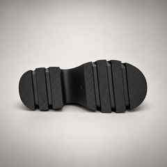 Black Stretch Chunky Platform Boots