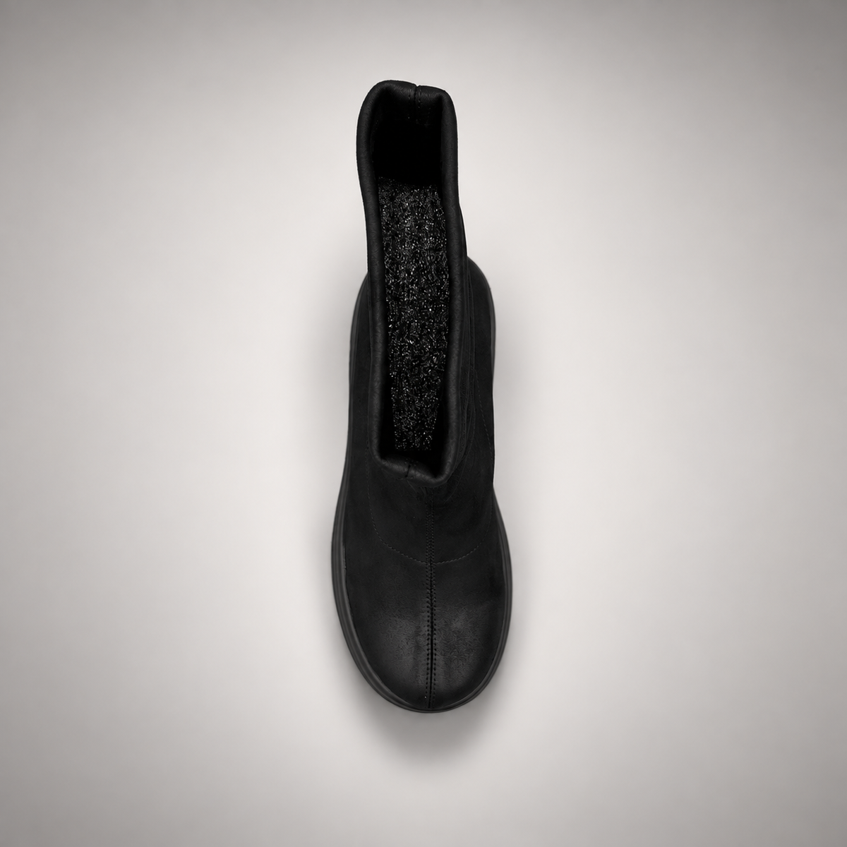 Black Stretch Chunky Platform Boots