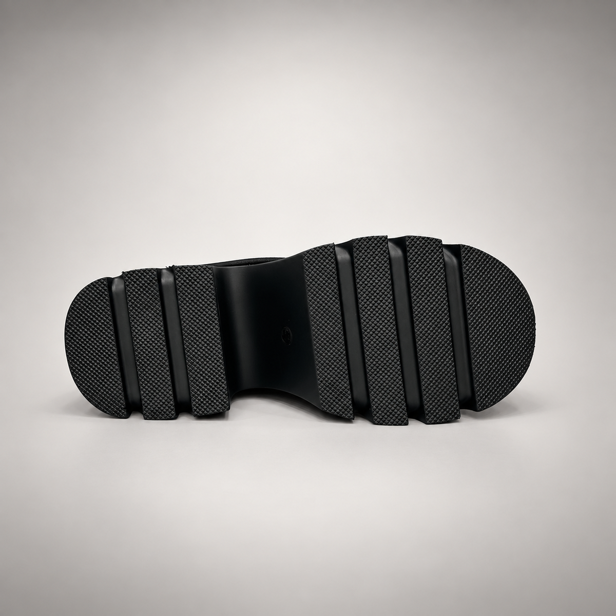 Black Stretch Sock Platform Boots