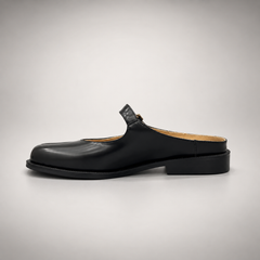 Black Patent Leather Split-Toe Mary Jane Mules opposite side