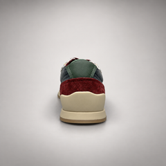 Multicolor Suede Leopard-Panel Sneakers rear view