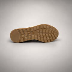 Multicolor Suede Leopard-Panel Sneakers outsole view