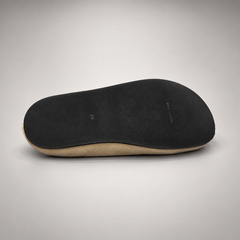 Beige calf suede slip-on mules product view 7