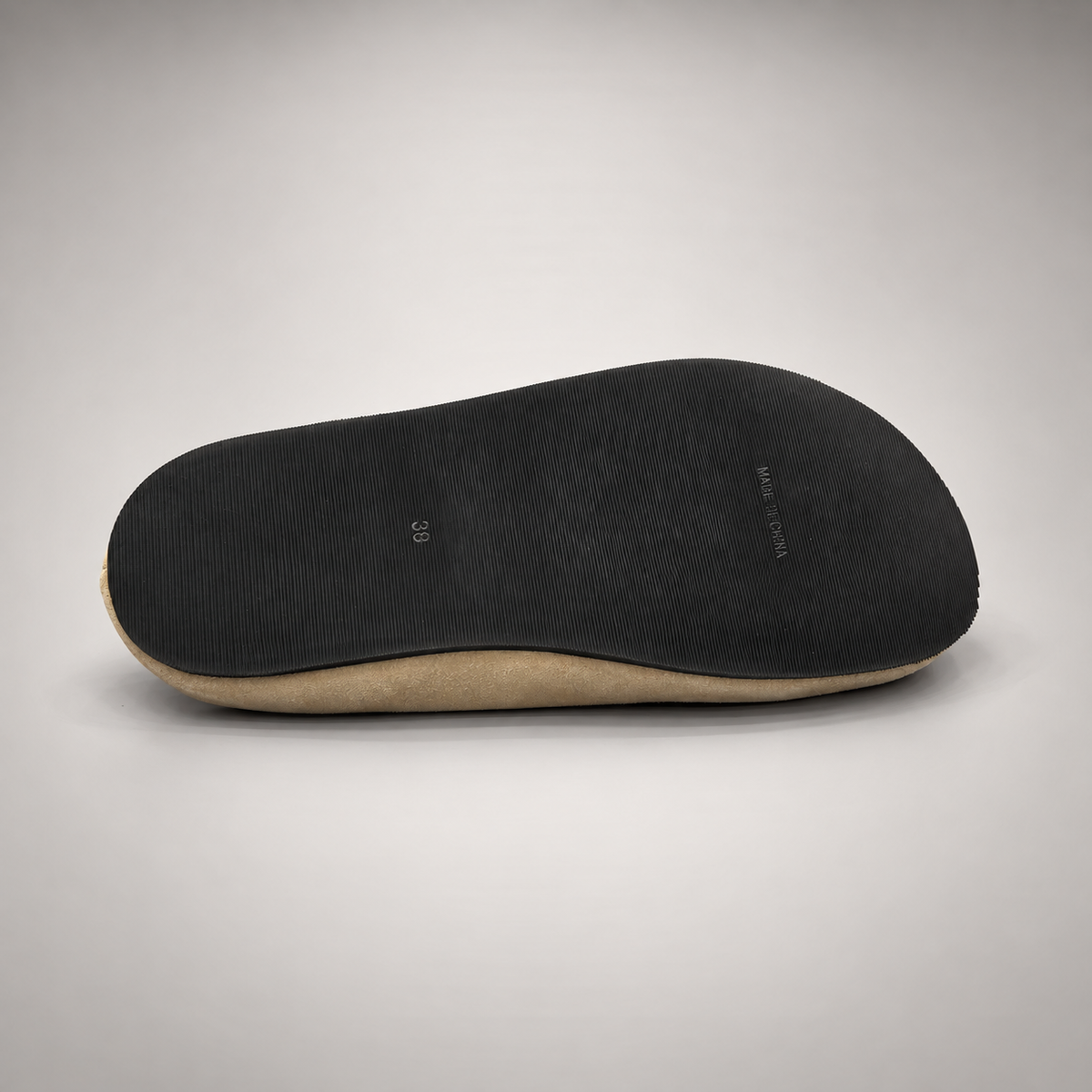 Beige calf suede slip-on mules product view 7