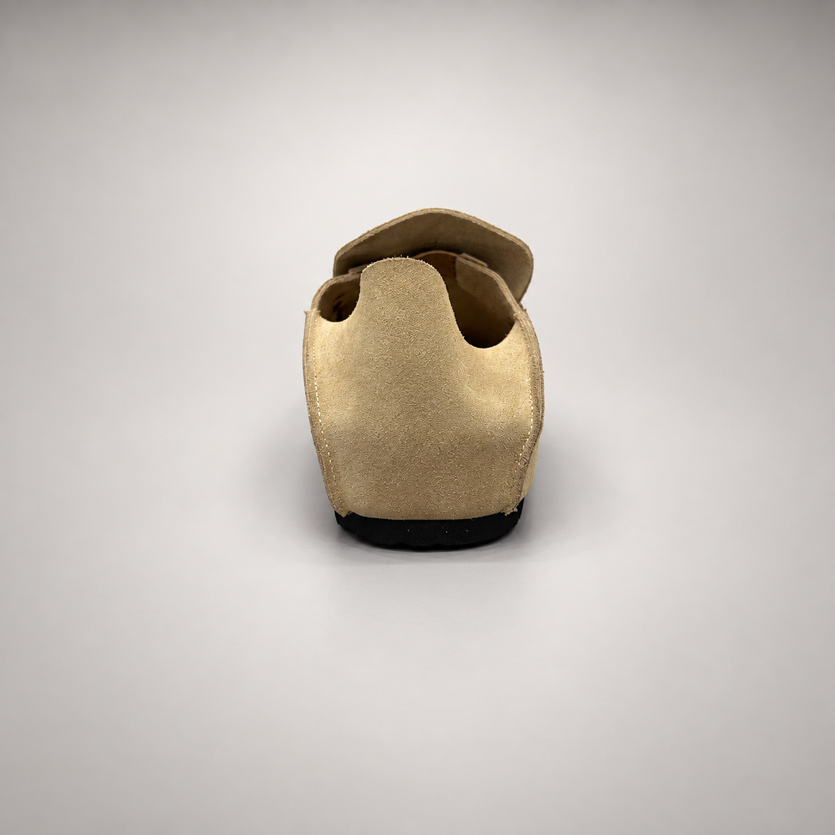 Beige calf suede penny loafers product view 7
