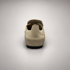 Taupe calf suede penny loafers product view 7