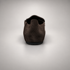 Dark Brown Calf Suede Penny Loafers product view 6