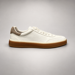 Ivory Sheep Suede Lace-Up Sneakers product view 3