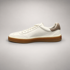 Ivory Sheep Suede Lace-Up Sneakers product view 4
