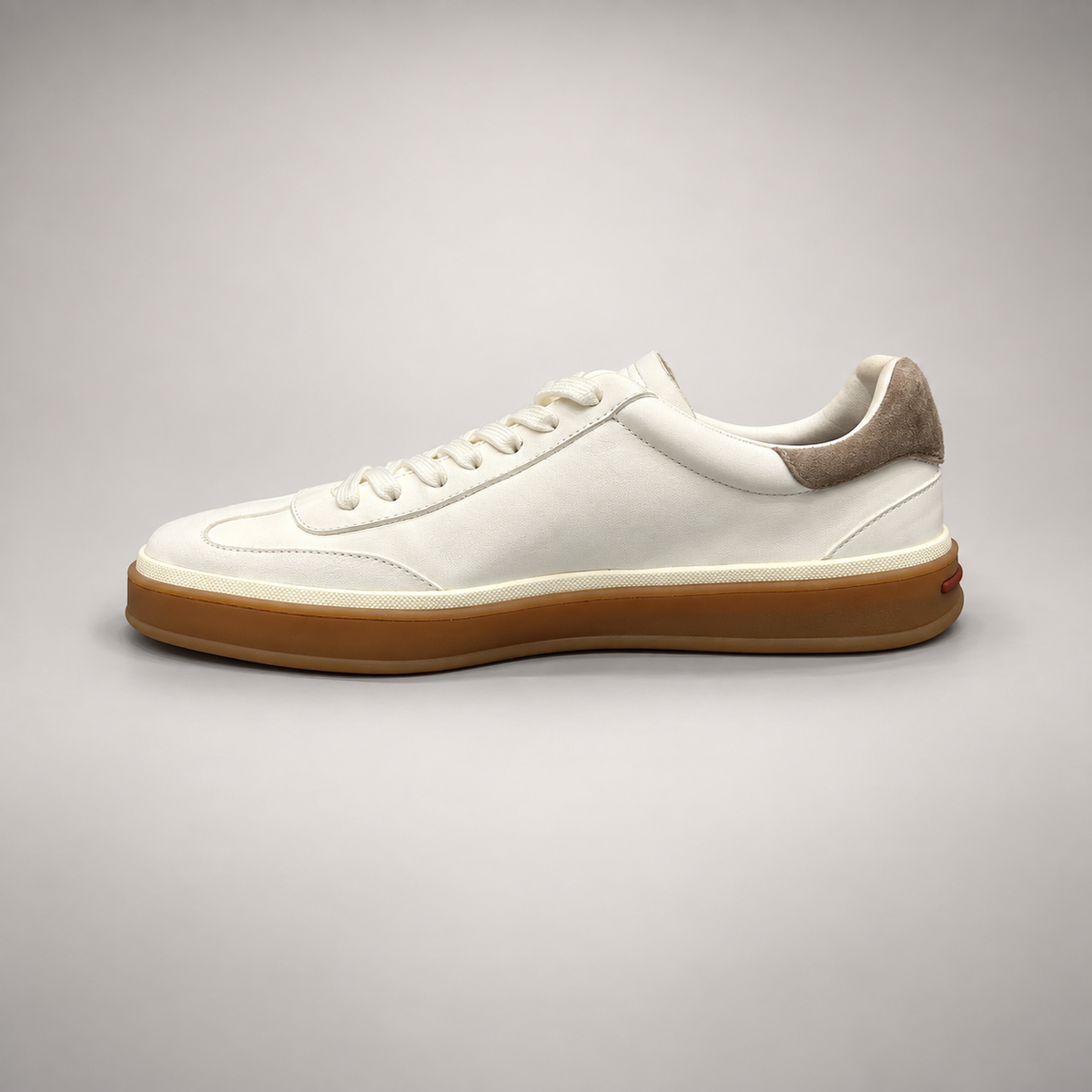 Ivory Sheep Suede Lace-Up Sneakers product view 4