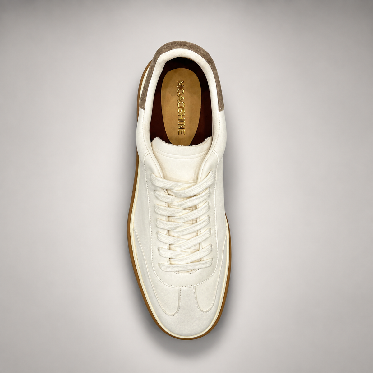 Ivory Sheep Suede Lace-Up Sneakers product view 6