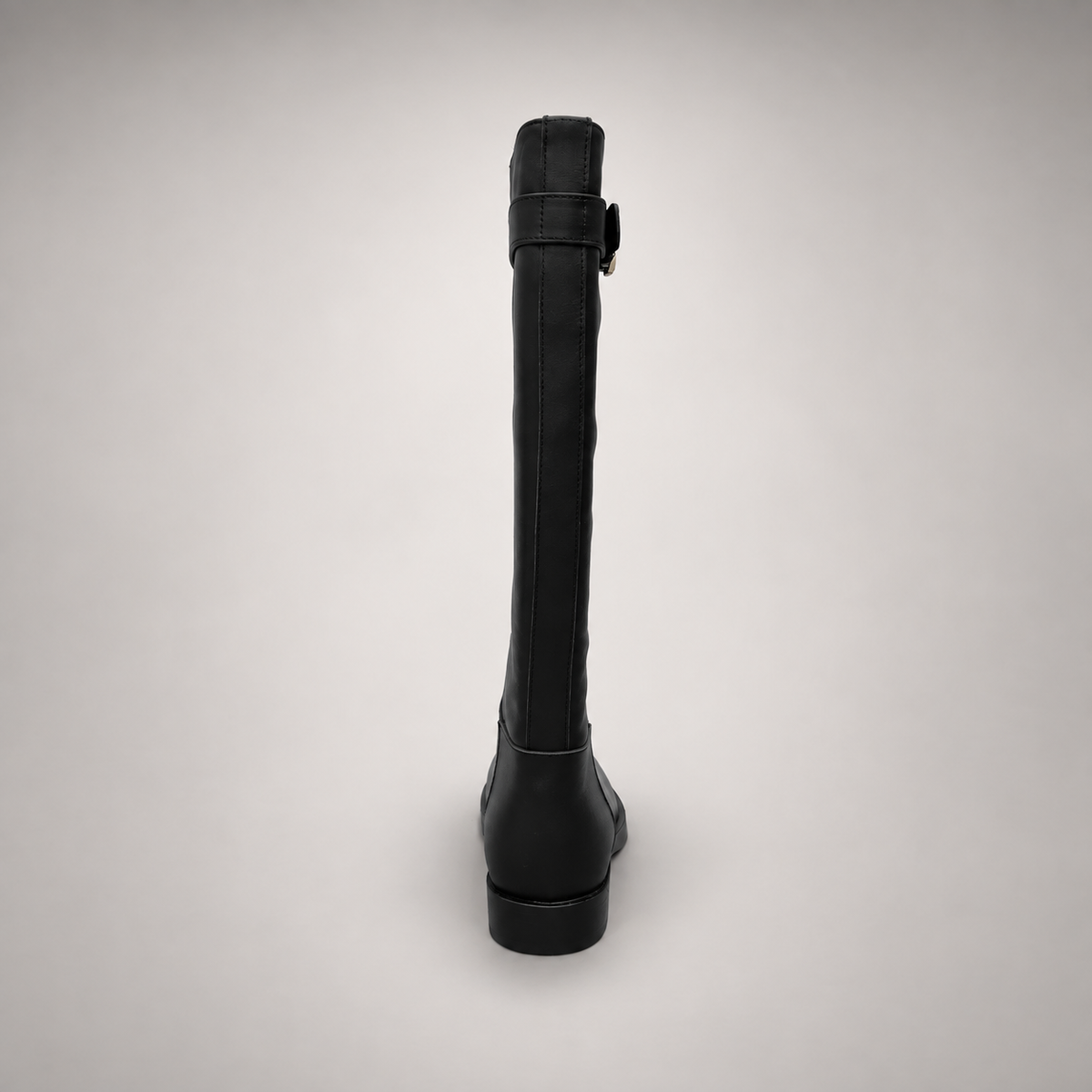 Black Gold-Accent Knee-High Leather Boots product view 5