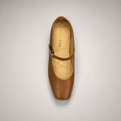 Brown Mary Jane pump product view 6