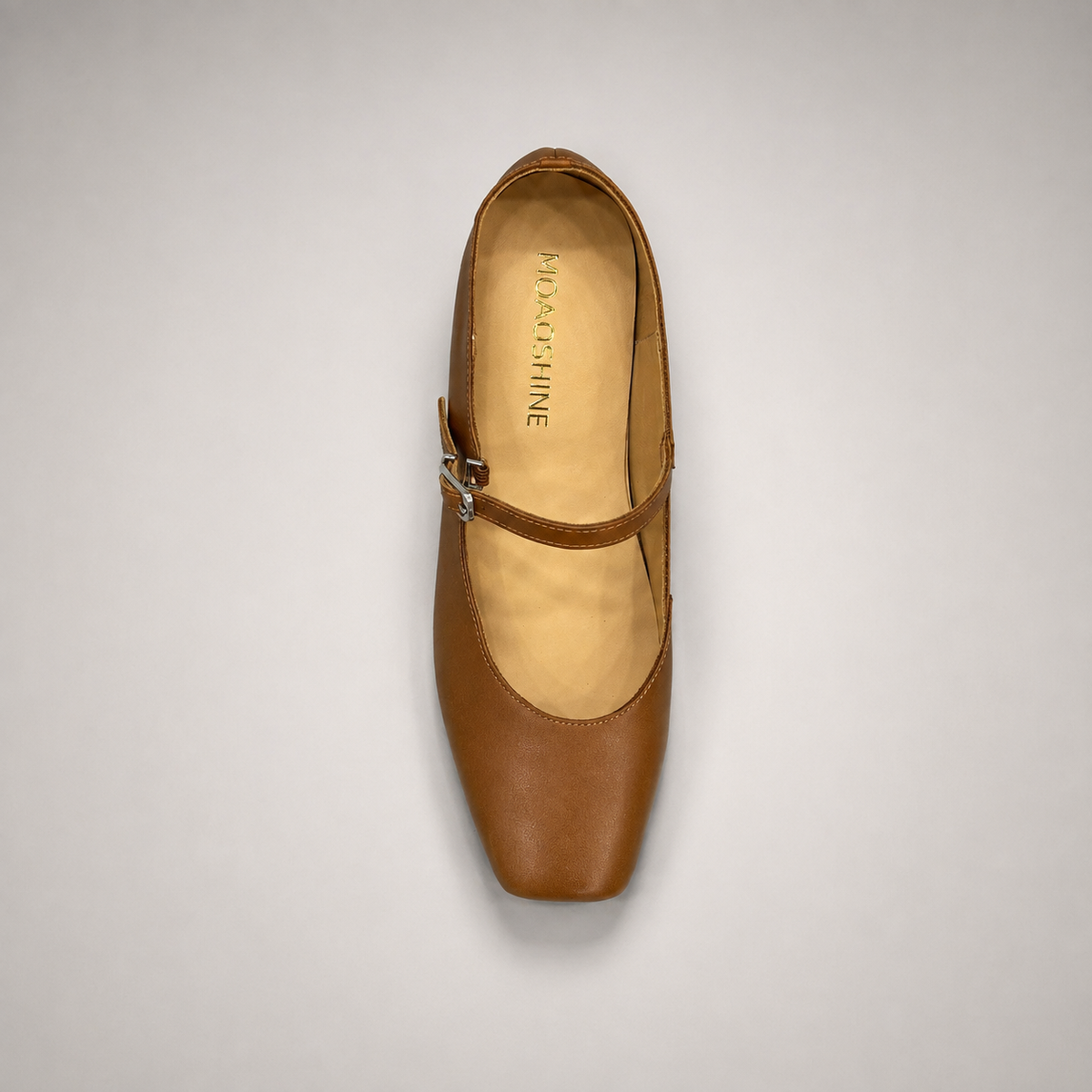Brown Mary Jane pump product view 6