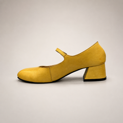 Yellow Mary Jane pump product view 3